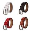 Genuine Leather Belt With Classic Pin Buckle For Casual And Formal Wear