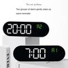 Large Digital Wall Clock Temperature and Date Week Display Electronic LED Table Alarm Clocks Brightness Adjustable 12/24H Format