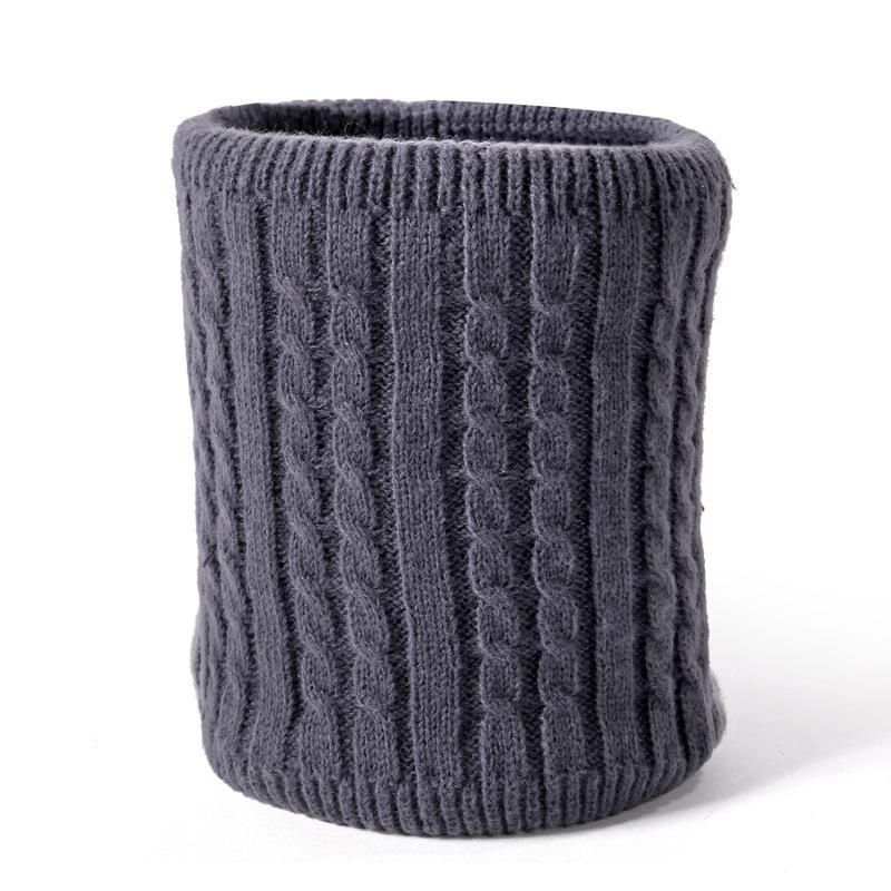 

Унисекс зимний снуд с флисовой подкладкой: Очень толстый, однотонный, теплый, ветрозащитный шерстяной бафф для защиты от холода на улице