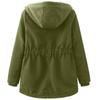 Women’s Parkas Coats BRIGH DEER Hooded Zip Up Cinched Waist Large Size Warm Overcoat Winter Outer Wear
