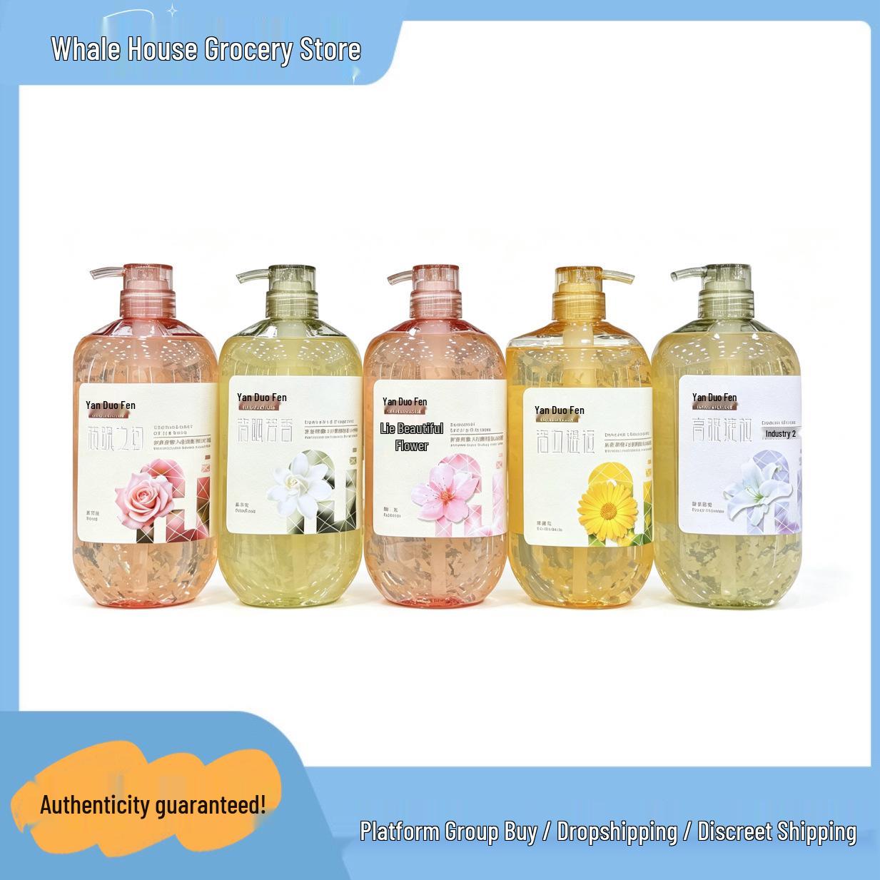 Yan Duo Fen Rose & Cherry Blossom Perfumed Body Wash - Long-Lasting Fragrance Shower Gel. Cherry Blossom Fragrance 768ml