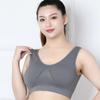 Plus Size Bras No Steel Ring Bra Vest Type Anti-sagging Gathered Mother Bra Sports Underwear