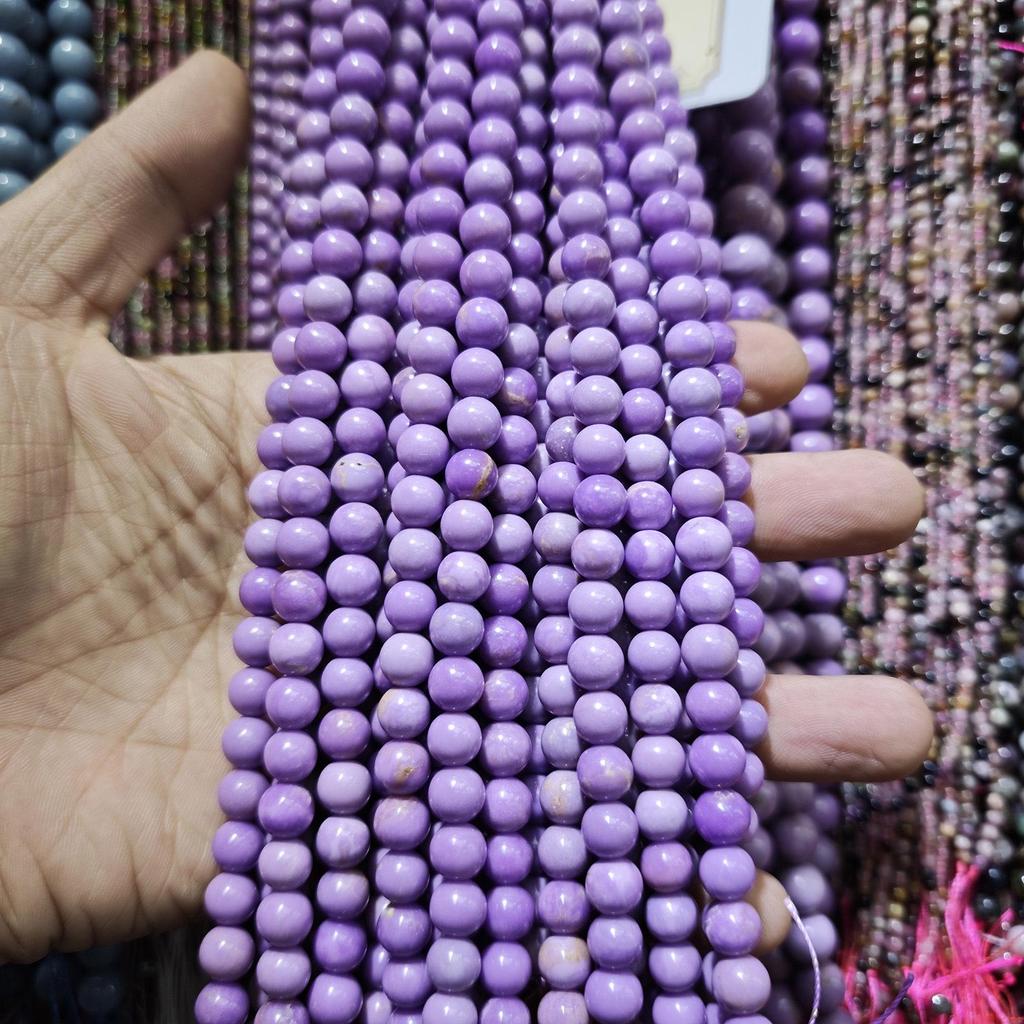 Purple Series Amethyst & Super Seven Crystal Beads: Round, Natural Stone, DIY Jewelry Accessories