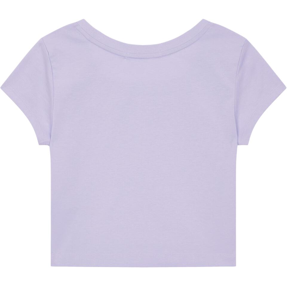 Calvin Klein Comfortable Round Neck Pullover Short Sleeve T-Shirt Women Tops Ivory J223905-VFR