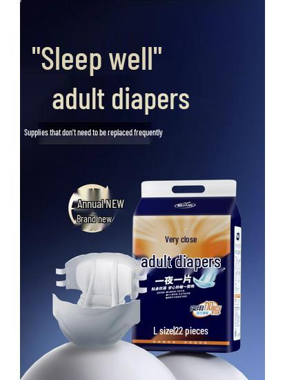 Ultra-absorbierende, auslaufsichere Erwachsenen-Schlupfwindeln für die Nacht, ideal für ältere Menschen.