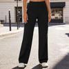 High Waist Stretch Cargo Pants for Women Wide Leg Yoga Work Trousers with Pockets for Casual Business Travel Wear