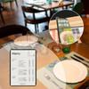 Elegant And Transparent Restaurant Menu Cover, Portable, for Birthday Parties, Hotels, Cafes