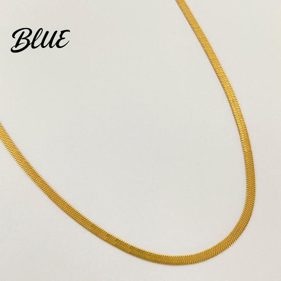 Lightweight Necklace Women Snake Bone Chain No Pendant Two Color