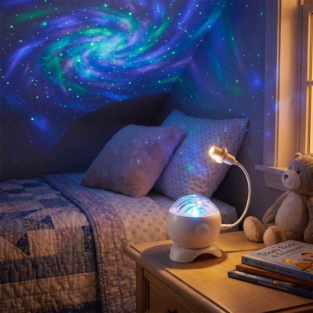 RGB Northern Light Galaxy Projector 360 Rotatable Aurora Light Ambient Decor Light Photo Shooting