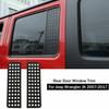 2X Rear Door Window Glass Panel Trim Cover For Jeep Wrangler JK JKU 07-17 4 Door