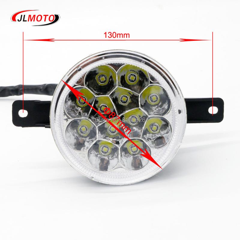 1Pair/2pcs 12V LED Front Light of Jinling 110cc 150cc 200cc ATV Quad Bike JLA-13T-2 JLA-13-10 ArmadA ATV150B Parts