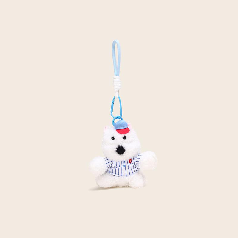 Sports Puppy Style Plush Toy Cartoon Animal Doll Keychain Pendant Backpack