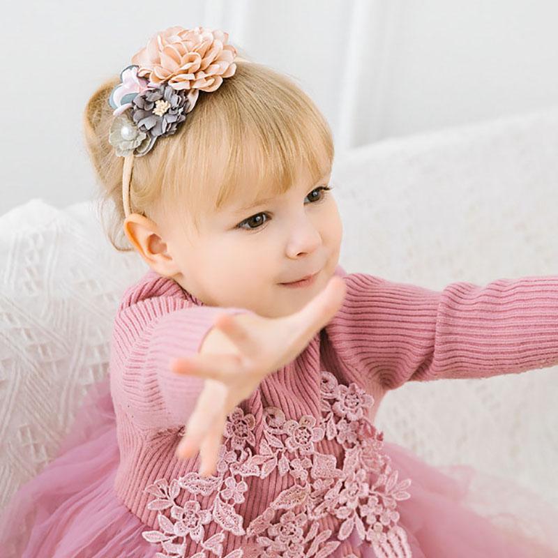 Buy Baby Headband Turban Nylon Hair Bands For Girls Kids Pearl