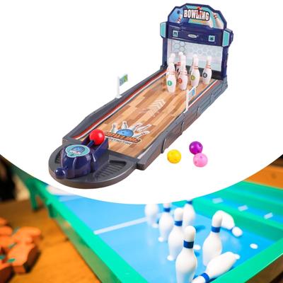 Tisch-Bowling-Spielset Schreibtisch Lustiges Desktop-Spielzeug für Teenager Erwachsene Kinder