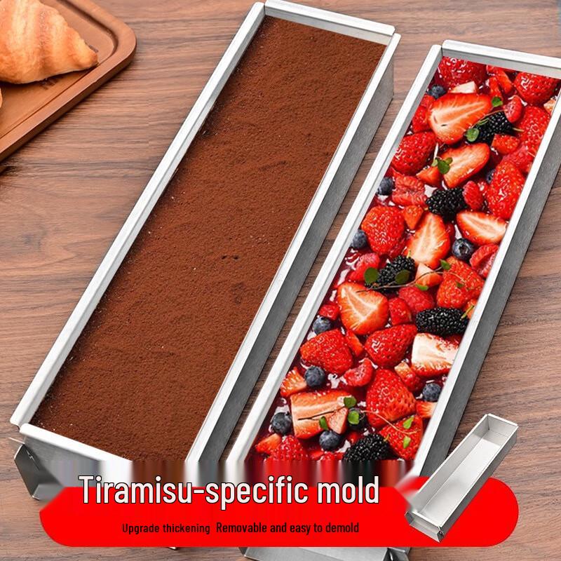 Detachable Rectangular Tiramisu Mousse Cake Mold