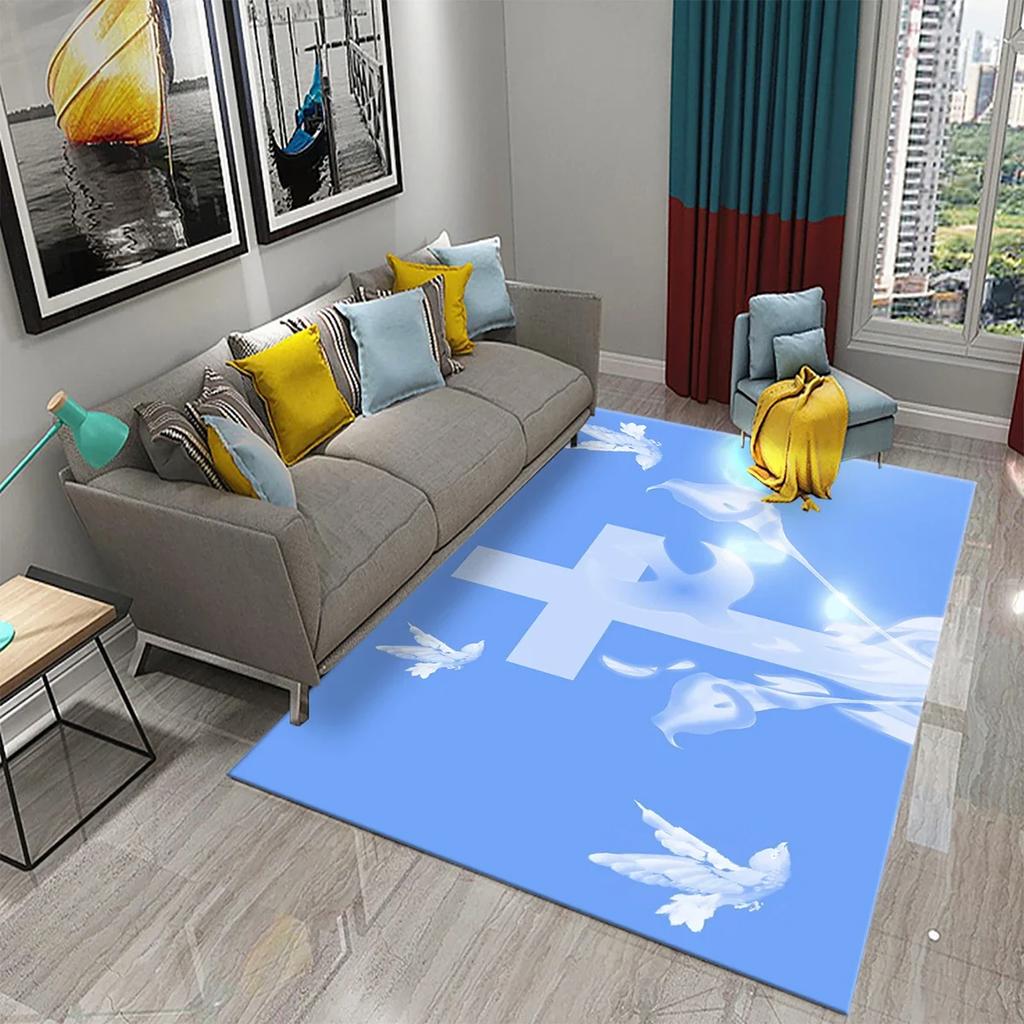 3D Colorful Peace Carpet for Bathroom Kitchen Door Entrance Mats Non-Slip Rugs Living Room Bedroom Decor Floor Welcome Mat Rugs