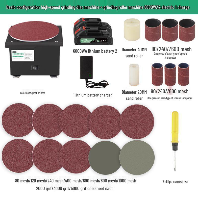 Compact Electric Belt Sander for DIY - High-Speed Sanding, Knife Sharpening, and Desktop Grinding/Polishing Machine.