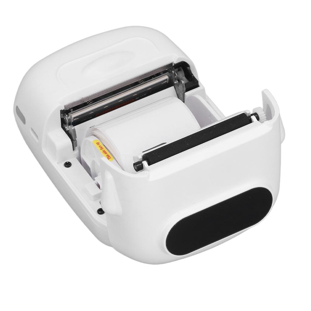 Bluetooth Thermal Label Printer 203dpi Printing Rechargeable Portable Thermal Printer with 1 Roll Pa