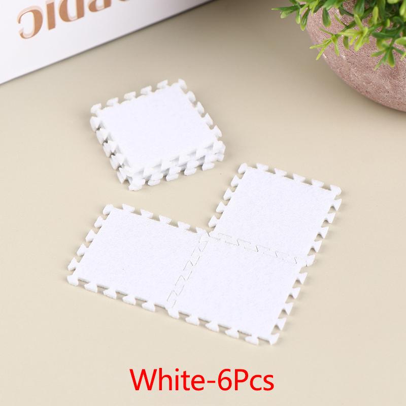 6Pcs 1:12 Dollhouse Miniature Rug Carpet Multicolor Mat Model Furniture Decortoy