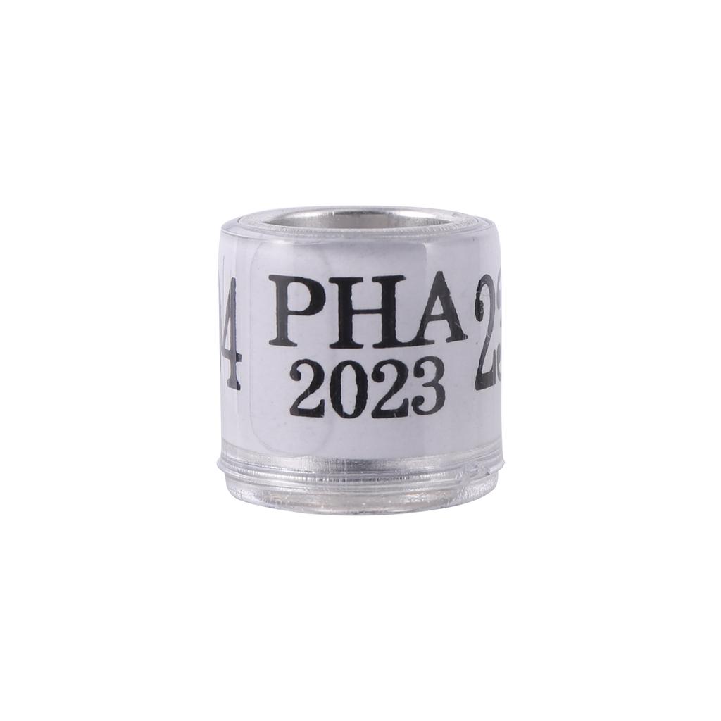 PHA 2025 8mm Pigeon Foot Ring Aluminum Plastic Material Bird Foot Ring with Numbers Multi-color Optional Bird Supplies 30Pcs