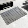 Kitchen Countertop Drying Mat Quick Dry Diatomaceous Earth Water Absorbent Pad Collapsible Dish Bowl Bottle Cup Holder Diatomite Mat
