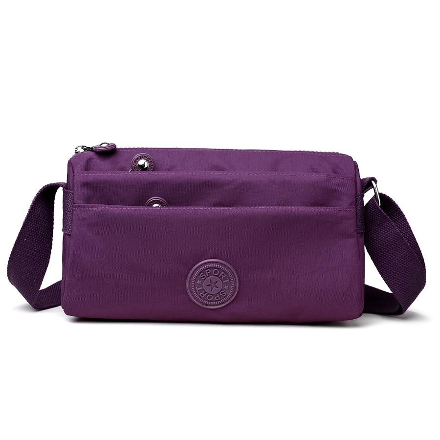 Geantă din pânză Rucsac cu mai multe straturi Geantă de pânză de nailon, geantă pentru mamă de vârstă mijlocie Geantă mică, bunica în vârstă, geantă de damă din pânză Oxford