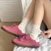 Women's Autumn and Winter Thick Pile Socks, Pure Cotton Mid-calf Long Socks, Versatile Autumn White Loose Cotton Socks for Women