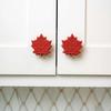2 Pcs Decorative Knob Covers Fall Leaf Stretch Over Hardware Decorations for Autumn Kitchen Bathroom Home Dressers Decor