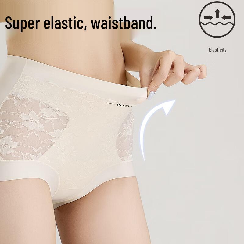 Mao Ren Women's High Waist Tummy Control Seamless Briefs