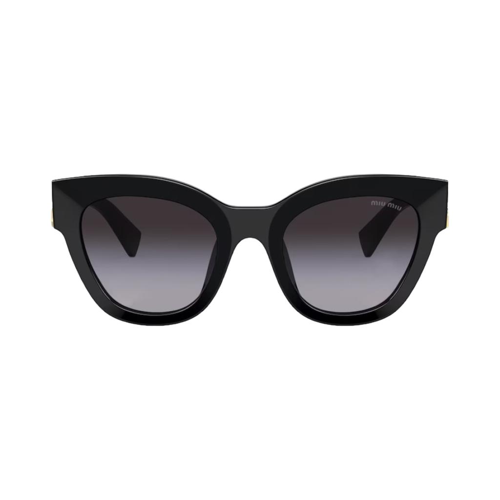 Miu Miu Irregular Shape Sunglasses Women sunglasses Black SMU01Y_E1AB_F05D1_C_A051