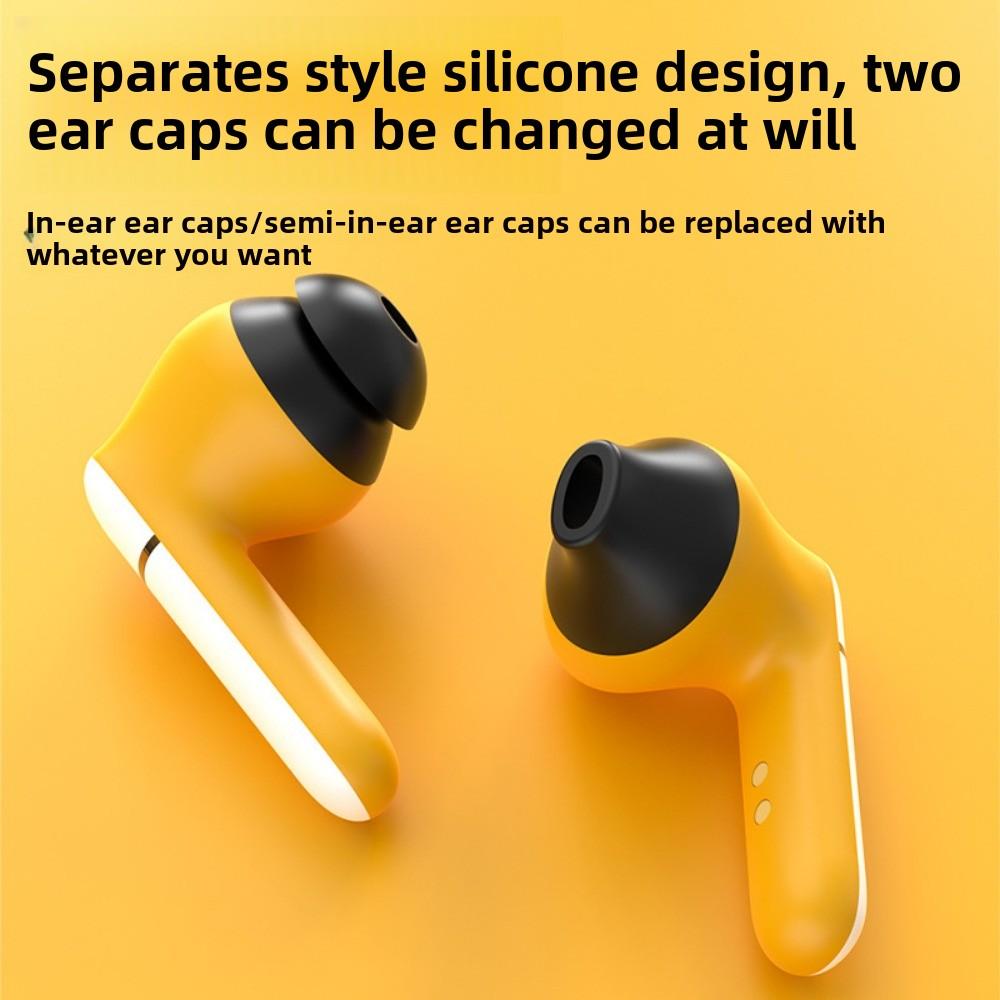Nytt Sfærisk Tegneserie Tws Trådløst Bluetooth Headset F12 Lang Levetid Støyreduserende Gaming Headset Bærbar