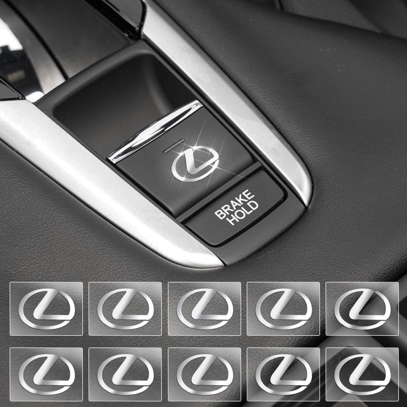 GEFF2 2/5/10pcs Car 3D Metal Stickers Auto Logo Decals Styling For Lexus F SPORT IS250 IS200 CT200h GS300 LS430 RX450h LX570 IS300