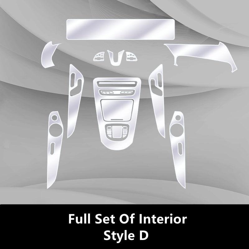 For Mercedes-Benz EQC 20-21 N293 Car Interior Center Console Transparent TPU Protective Film Anti-scratch Repair Film