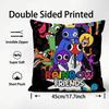 RRainbow FriendsS Cartoon Cushion Cover Plush Fabric Soft DoubleSided Printed Sofa Warm Winter Home Child Gift Pillow Case