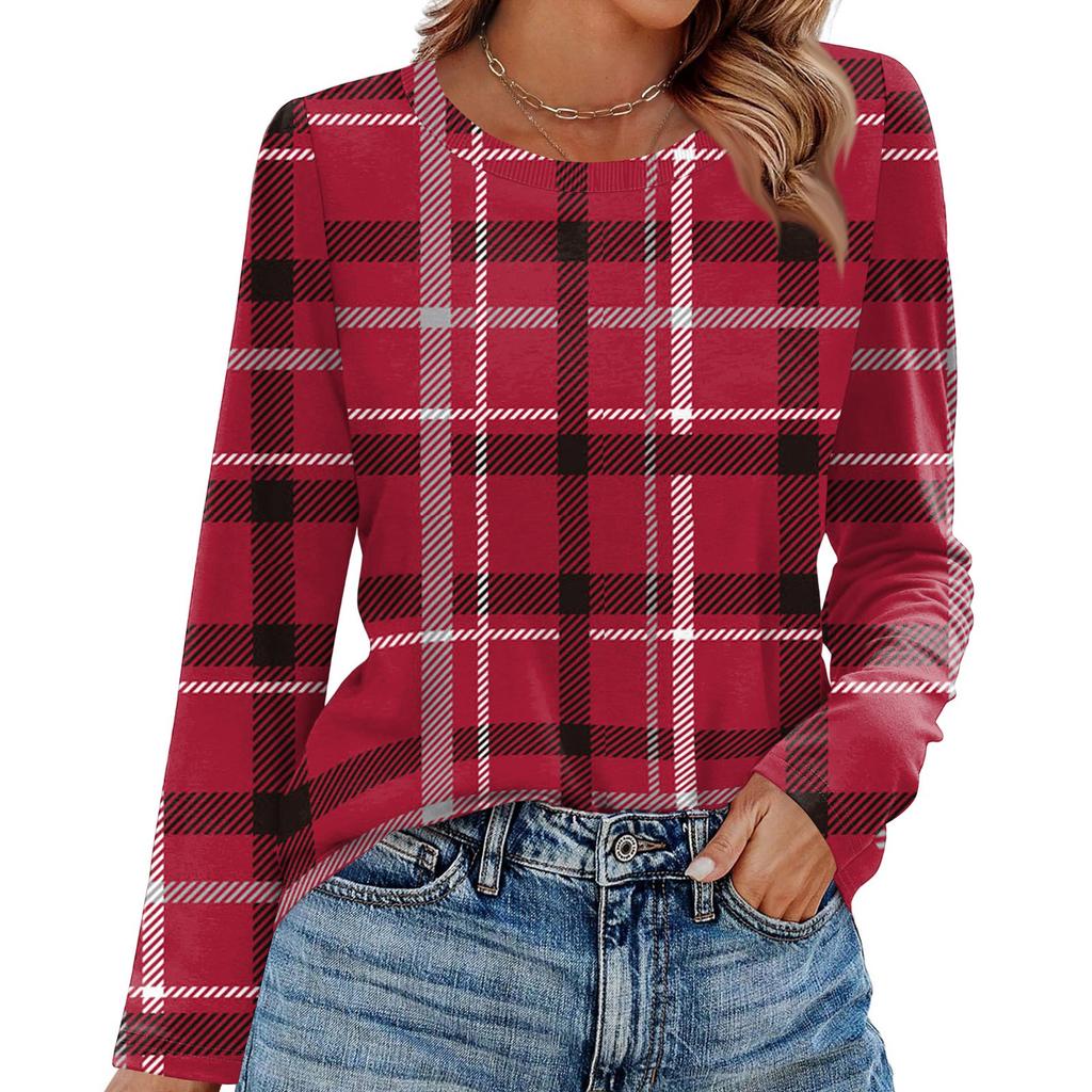 Košile s dlouhým rukávem pro ženy Roztomilý potisk Grafika Trička Halenky Běžné Velikosti Zásadní topy Pulovr