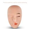 3pcs 5D Tattoo Practice Skin Head Silicone Realistic Semi Permanent Microblading Tattoo Training Facial Skin for Makeup