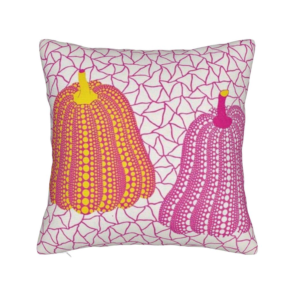 Yayoi Kusama Art Pillowcase Polyester Cushion Cover Decorations Polka Aesthetic Pillow Case Cover Home Square 18'