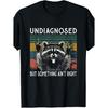 Undiagnosed But Something Ain't Right Funny Raccoon Meme T-Shirt Fashion Printed Crew Neck T-shirt Soft And Relaxed Fit Versatile Casual Wear for