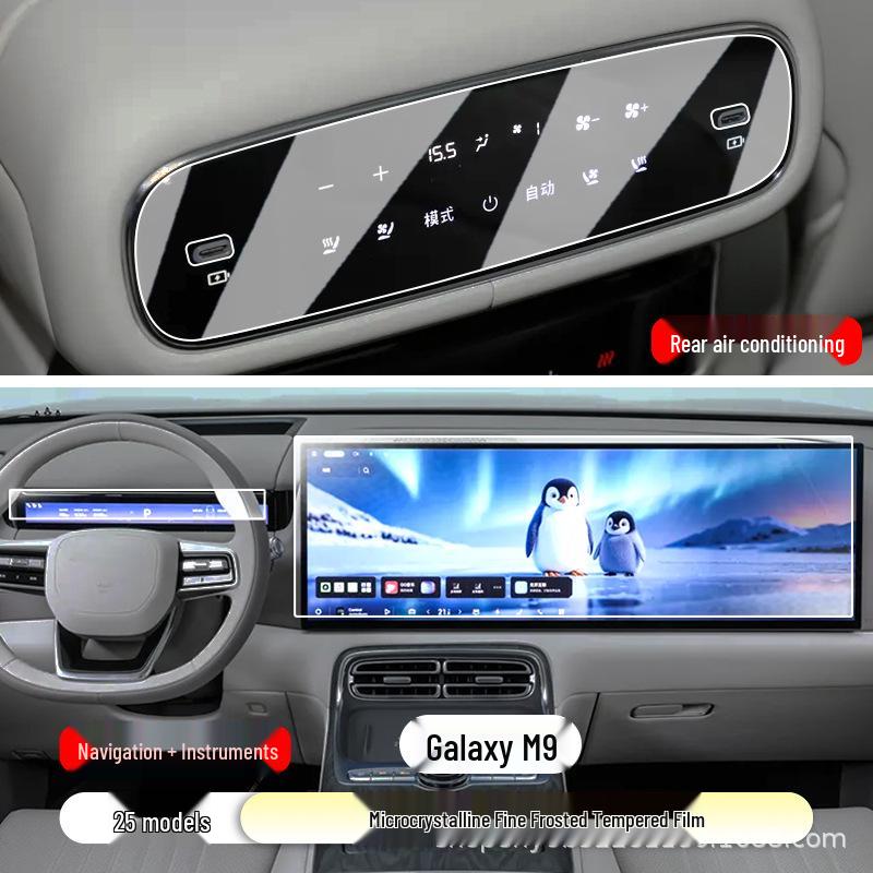 Galaxy M9 Tempered Glass Screen Protector for Interior Navigation Display