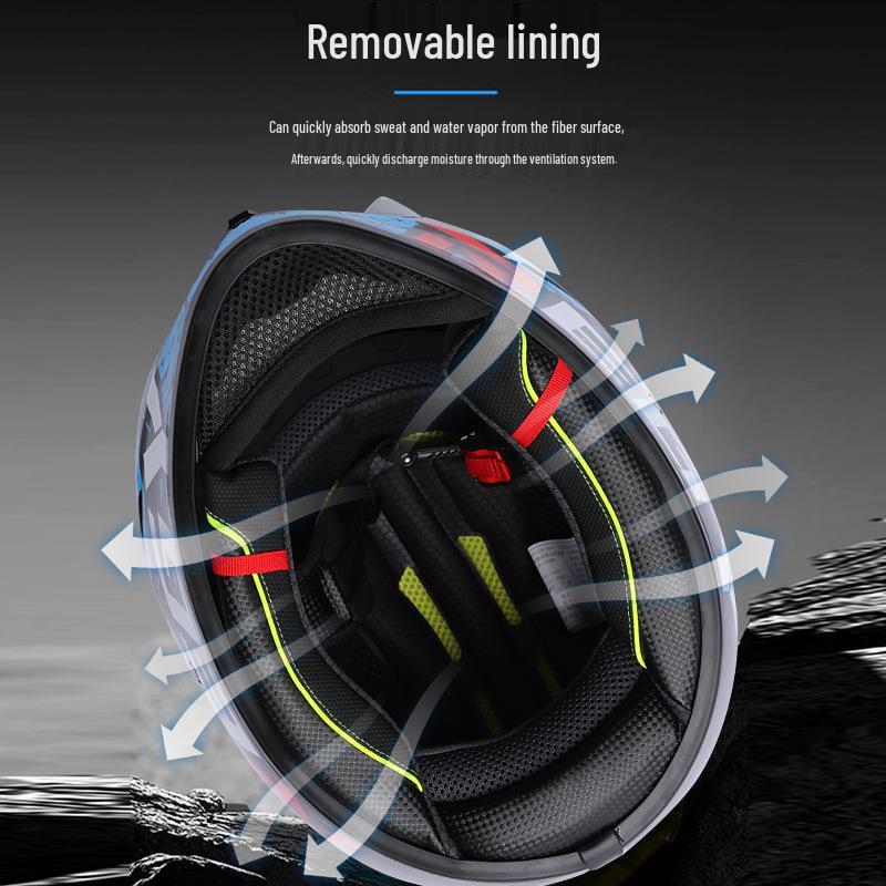 Hot-Selling DOT Certified Dual Visor Motorcycle Helmet with Color Mirror