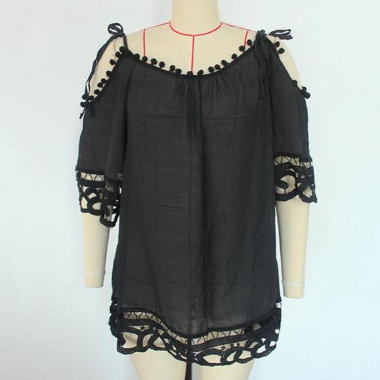 Sexy Lace Crochet Backless Mini Dress Summer Beach Vacation Lady Garment Above Knee Length Sunscreen