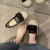 Women's Thick Sole Single Shoes  Large Size 36-43 Grid Casual Women's Sneakers  Mesh Breathable Polka Dot Fisherman's Shoes