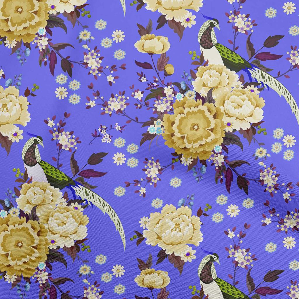 oneOone Cotton Flex Brown Fabric Asian Chinese Craft Projects Decor Fabric Printed By The Yard 40 Inch