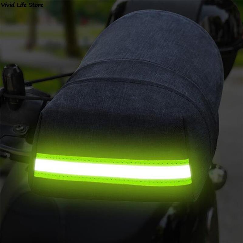 Motorcycle Handlebar Muffs Summer 3D Oxford Waterproof Sun Protection Gloves With Reflective Strip Design Motorcycle Gloves
