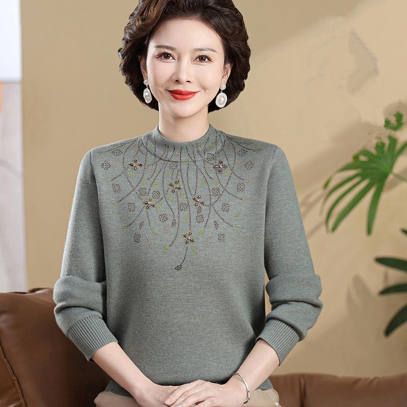 Women's Plus Velvet Thick Knit Sweater - Warm & Stylish Base Layer for Autumn/Winter