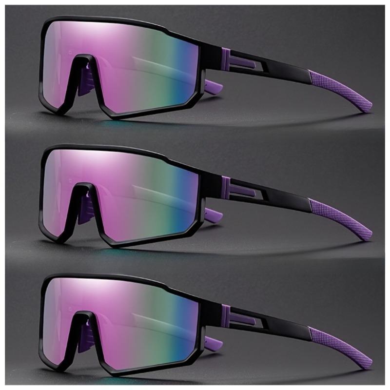 3-teiliges Set Wanderbrillen mit großem Rahmen Neue Outdoor-Sportarten Winddichte Sonnenbrille