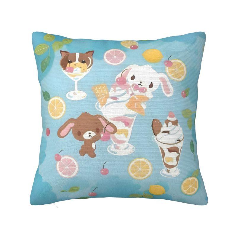 Индивидуальная роскошная наволочка Sanrio Sugarbunnies Аниме для дивана Мягкая милая мультяшная наволочка для подушки Домашний декоративный 12x12Inch