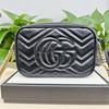 [Gebraucht] Gucci GG Marmont Matelassé Minitasche 'Nero' - Ausgezeichnet #FX8EDV