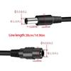 1 Female To 3/4/5/6/7/8 Male Plug Barrels Connector Power Adapter Connector Cord for LED Strips Light CCTV Camera