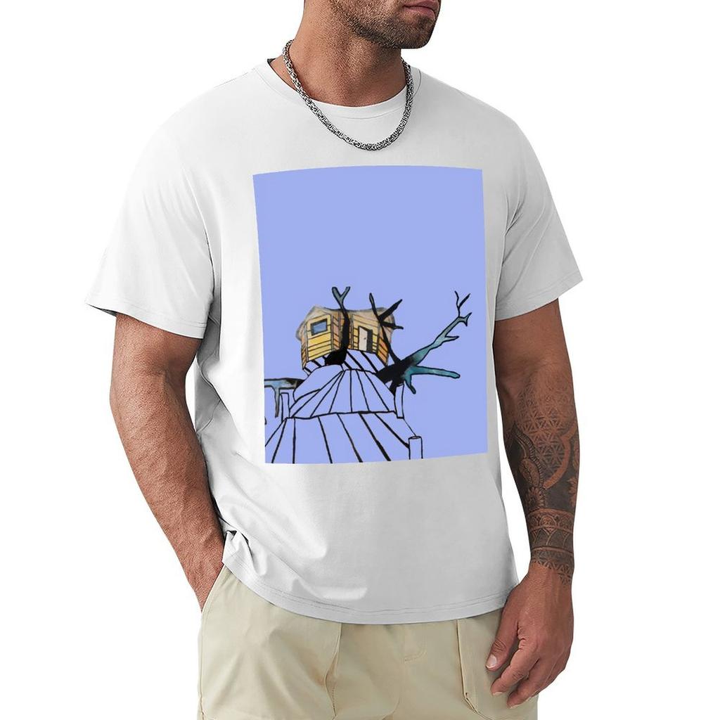 Limageecrite Baobab Tree Hut Tshirt Basic Plain Tee For Spring And Summer
